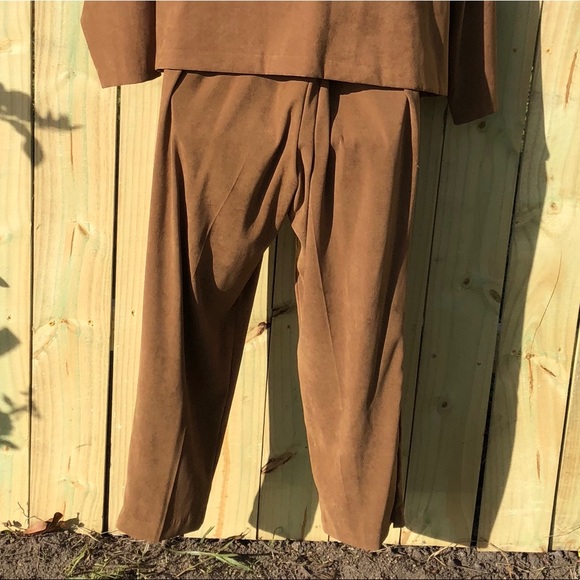 Briggs New York 2 pc Brown pantsuit 3X/22W - Picture 3 of 6